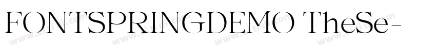 FONTSPRINGDEMO TheSe字体转换